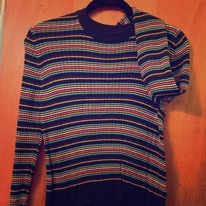Mossimo striped crop sweater